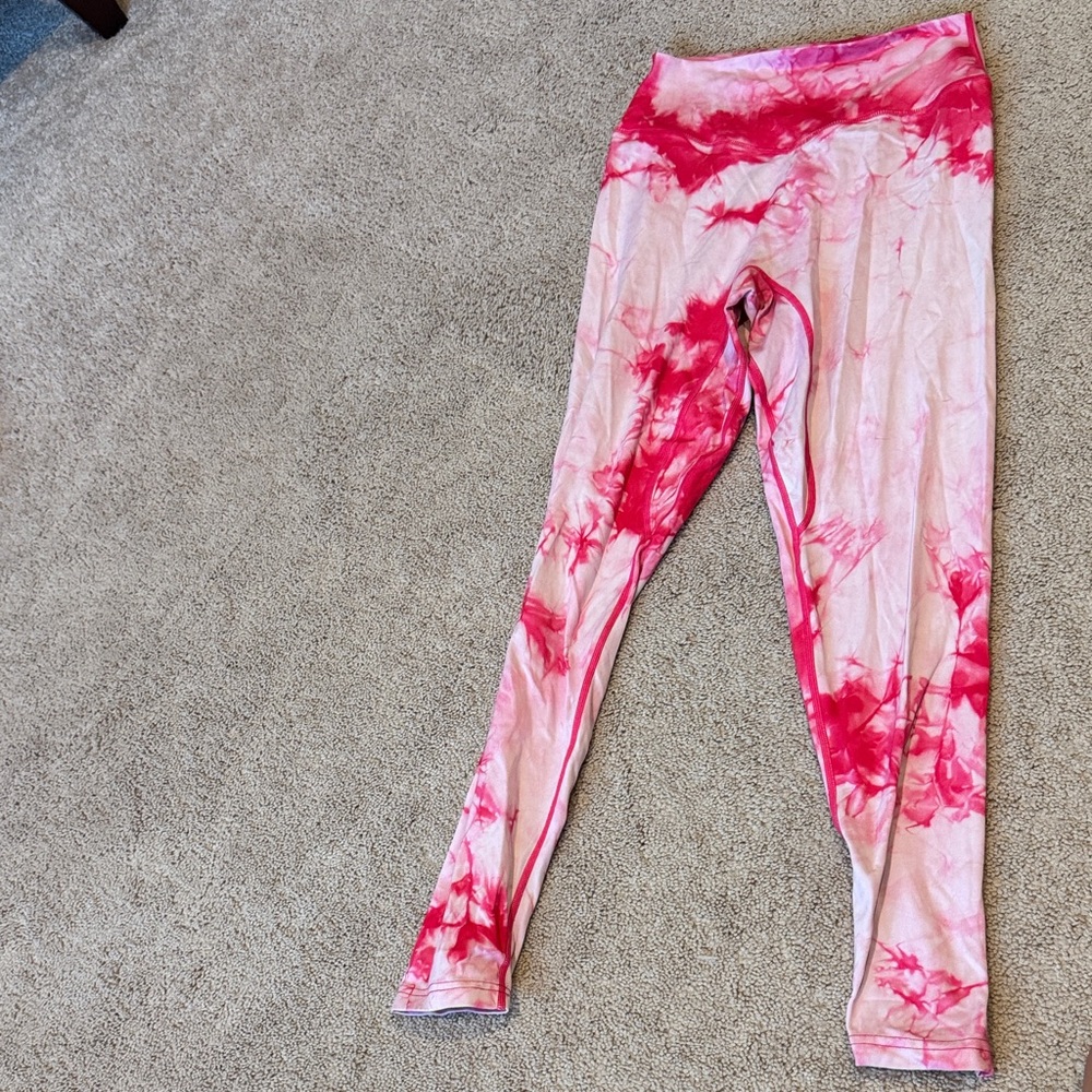 Balance Athletica Pink Tie-Dye Leggings size medium